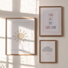 Load image into Gallery viewer, Watercolor boho pastel rainbow color you are my sunshine 07-26409