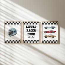 Load image into Gallery viewer, Watercolor car racer set of 3 art print 07-31705