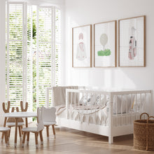 Load image into Gallery viewer, Watercolor pink golf jacket, golf ball tee, and golf club set of 3 wall art prints 07-27111