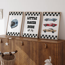 Load image into Gallery viewer, Watercolor car racer set of 3 art print 07-31705