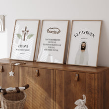 Load image into Gallery viewer, Watercolor Easter kids bible verse set of 3 art print 07-258