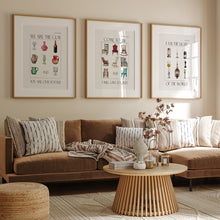 Load image into Gallery viewer, set of 3 vintage Christian scripture wall art prints