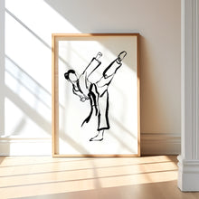 Load image into Gallery viewer, Korean Traditional style Taekwondo set of 3 art print 12-