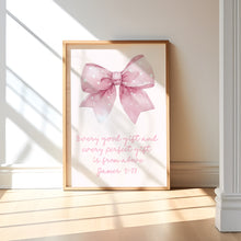 Load image into Gallery viewer, set of 3 Pink girly bible verse wall art prints