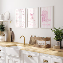 Load image into Gallery viewer, set of 3 Pink trendy girly bible verse wall art prints