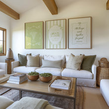 Load image into Gallery viewer, set of 3 sage green girly bible verse wall art prints