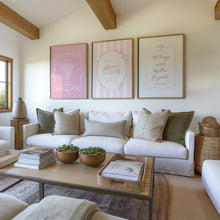 Load image into Gallery viewer, set of 3 pink girly bible verse wall art prints