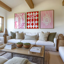 Load image into Gallery viewer, Aesthetic red Valentines coquette bible verse set of 3 girly art prints