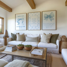 Load image into Gallery viewer, set of 3 Blue girly bible verse wall art prints