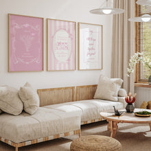 Load image into Gallery viewer, set of 3 pink girly bible verse wall art prints