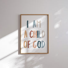 Load image into Gallery viewer, Watercolor Christian kids set of 4 biblical educational art prints 07-146