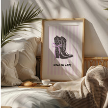 Load image into Gallery viewer, Aesthetic Black Purple trendy teen girly room set of 6 wall art prints