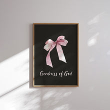 Load image into Gallery viewer, Aesthetic Black Pink trendy teen girly room set of 6 wall art prints