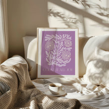 Load image into Gallery viewer, Purple coquette bible verse set of 6 art prints