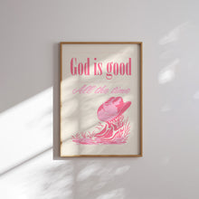 Load image into Gallery viewer, Pink Western Cowgirl Christian wall art prints