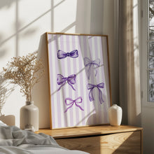 Load image into Gallery viewer, Purple coquette bible verse set of 6 art prints