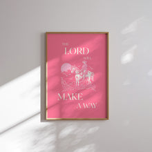 Load image into Gallery viewer, Pink Western Cowgirl Christian wall art prints