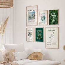 Load image into Gallery viewer, Hunter Green Christian art prints