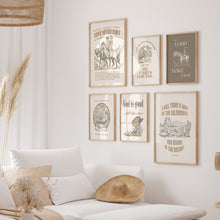 Load image into Gallery viewer, Neutral Western Cowgirl Christian wall art prints