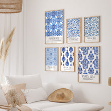 Load image into Gallery viewer, Aesthetic Chinoiserie pattern bible verse set of 6 art prints