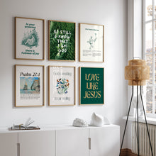 Load image into Gallery viewer, Hunter Green Christian art prints