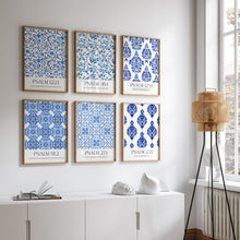Load image into Gallery viewer, Aesthetic Chinoiserie pattern bible verse set of 6 art prints
