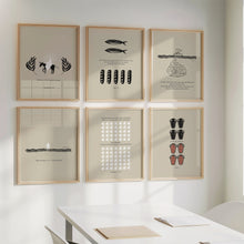 Load image into Gallery viewer, Modern set of 6 bible sketch scripture wall art prints