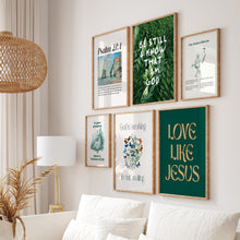 Load image into Gallery viewer, Hunter Green Christian art prints