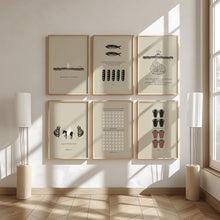 Load image into Gallery viewer, Modern set of 6 bible sketch scripture wall art prints