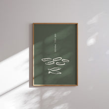 Load image into Gallery viewer, Modern Green blue bible verse art prints