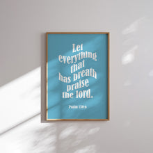 Load image into Gallery viewer, Modern Blue green aesthetic set of 6 scripture wall art prints