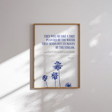 Load image into Gallery viewer, Modern summer Blue Christian art prints