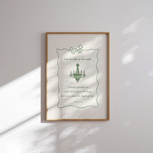 Load image into Gallery viewer, Modern Green Christian bible verse set of 6 art prints