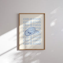 Load image into Gallery viewer, Modern Blue cowgirl bible verse wall art prints