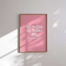 Load image into Gallery viewer, Modern aesthetic pink blue bible verse wall art prints