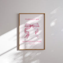 Load image into Gallery viewer, Pink girly aesthetic Christian bible verse wall art print