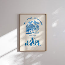 Load image into Gallery viewer, Set of 6 Blue Western Cowgirl Christian wall art prints