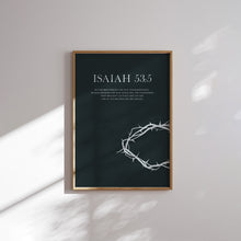 Load image into Gallery viewer, Modern Green blue bible verse art prints