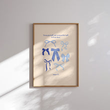 Load image into Gallery viewer, Modern Blue cowgirl bible verse wall art prints