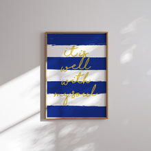 Load image into Gallery viewer, Modern summer Blue Christian art prints