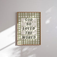 Load image into Gallery viewer, Sage green Christian Bible verse Gallery wall art prints