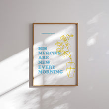 Load image into Gallery viewer, Modern Blue Yellow Christian art prints