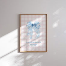 Load image into Gallery viewer, Pink blue set of 6 Christian wall art prints 02-323