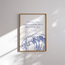 Load image into Gallery viewer, Modern summer Blue Christian art prints