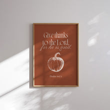 Load image into Gallery viewer, Fall Thanksgiving Christian Bible Verse Wall Art Set of 6 art prints 02-328