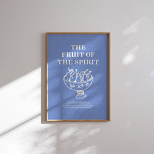 Load image into Gallery viewer, Modern Blue Christian Bible verse Gallery wall art prints