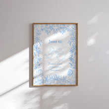 Load image into Gallery viewer, Modern Aesthetic light blue bible verse wall art prints