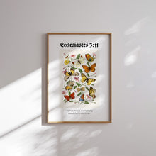 Load image into Gallery viewer, Aesthetic red yellow set of 6 fall thanks giving Christian bible verse art prints