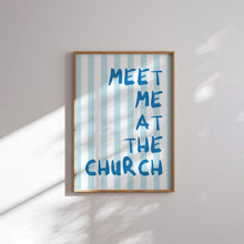 Load image into Gallery viewer, Blue Summer beach house Christian wall art print