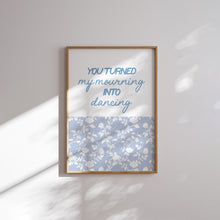 Load image into Gallery viewer, Blue girly aesthetic Christian bible verse wall art print